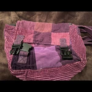 Purple Patchwork Crossbody Purse
